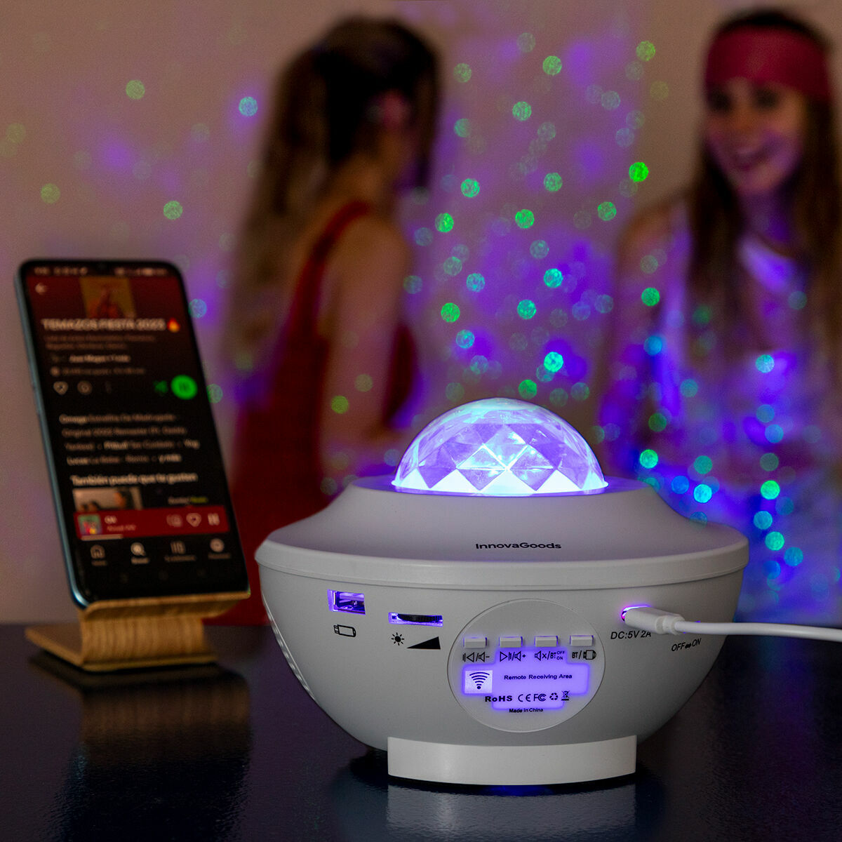 Sedlay LED projektor zvijezda s Bluetooth zvučnikom