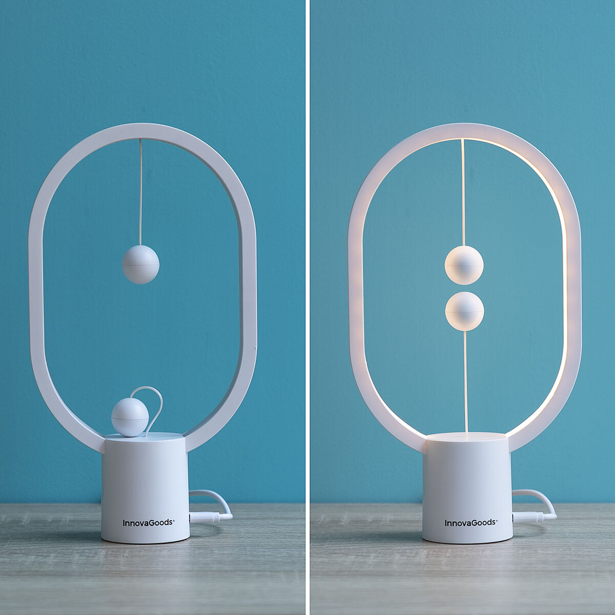 Magilum LED balance lamp with magnetic switch