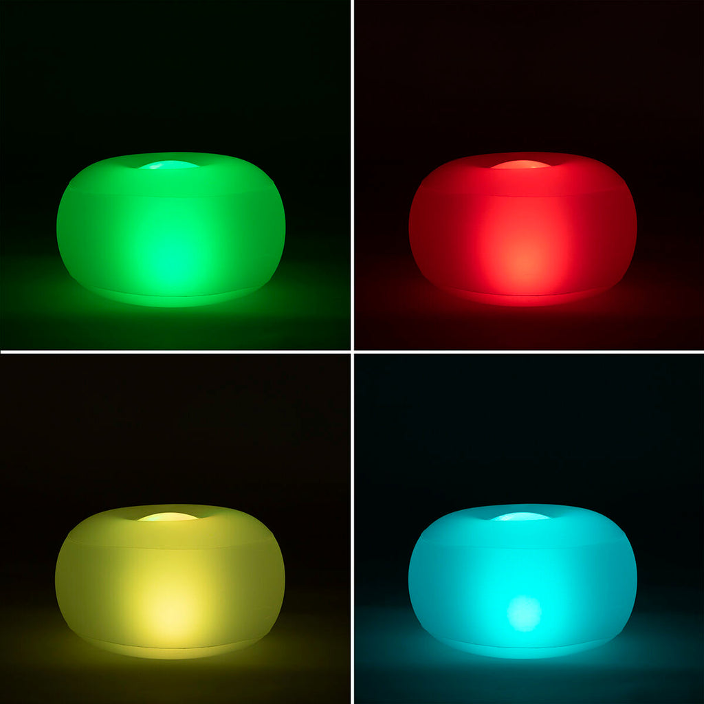 Inflatable Seat with Multicolour LED and Remote Control Pulight InnovaGoods-8