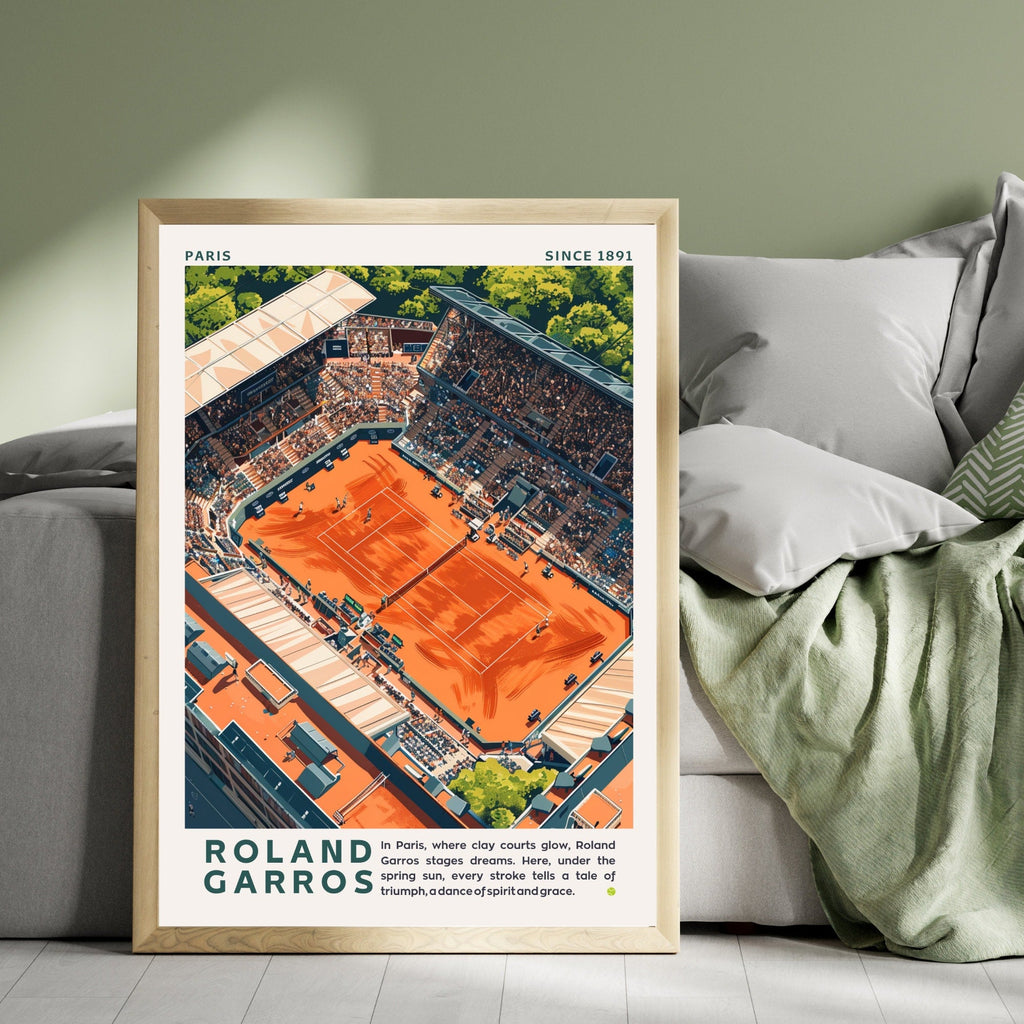 Impression Roland Garros | Affiche Roland Garros | Affiche Tennis-1