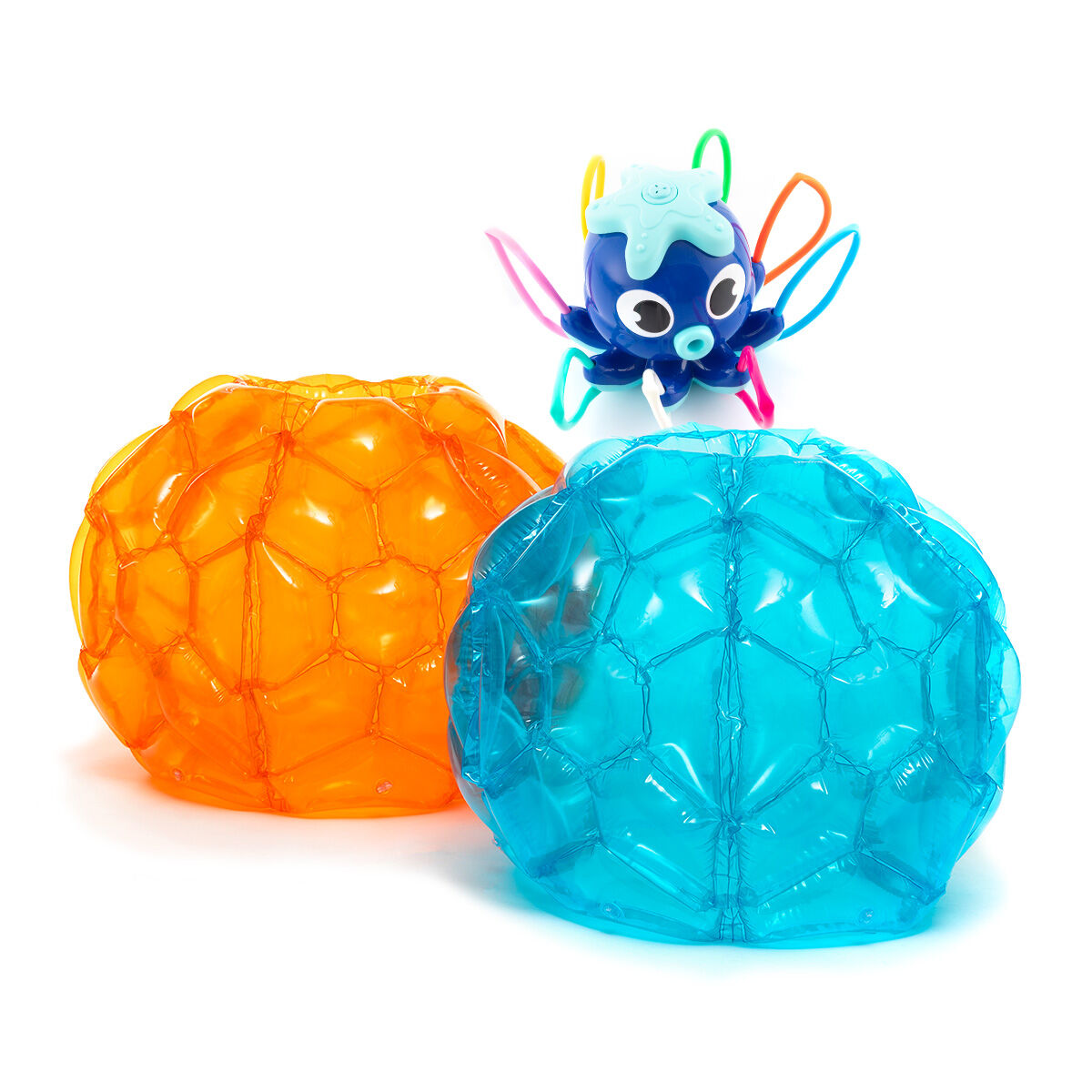 Pack Giant Inflatable Bumper Bubble Ball and Water Sprinkler and Sprayer Toy InnovaGoods-0